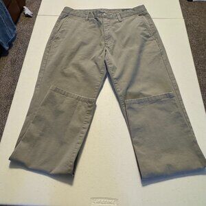 Bonobos Mens 31x30 Khaki Chino Pants Slim Fit Flat Front Casual
